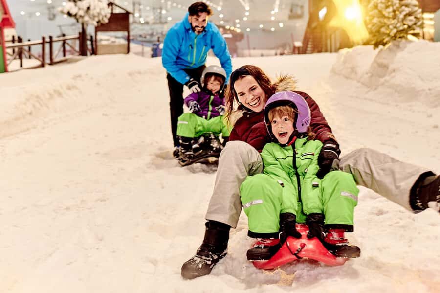 Dubai: Ski Dubai Snow Park Classic Pass - Chairlift views and the one-time Mountain Thriller