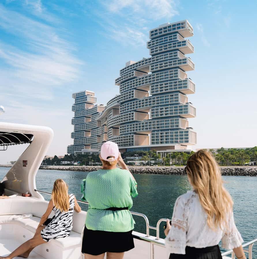 Dubai: Superyacht Experience with Live Music & Drinks - The cruise route: JBR, Palm Jumeirah, Bluewater Island, and Ain Dubai views