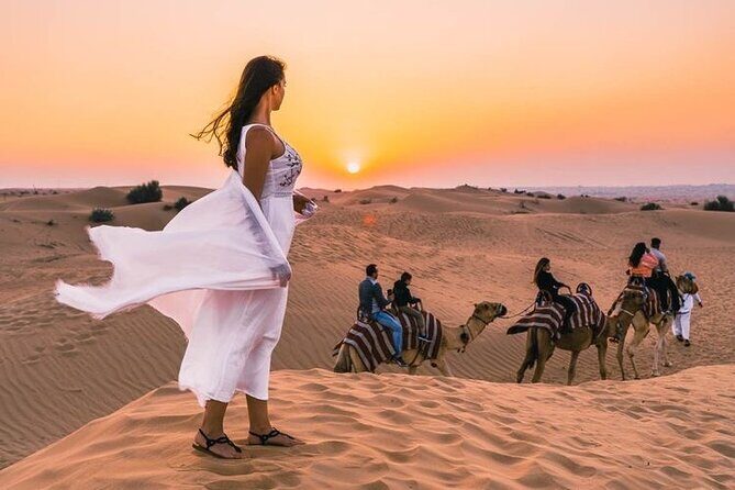 Evening Desert Safari & BBQ With Live Shows,Camel Ride,Falcon pic - Al Awir Premium Camp: The Arabic Welcome Part