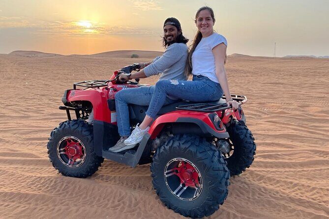 Evening Red Dunes Safari with Quad Biking, BBQ Dinner & LiveShows - Lahbab Desert Playtime: Camels, Quad Bikes, Dune Bashing, Sandboarding