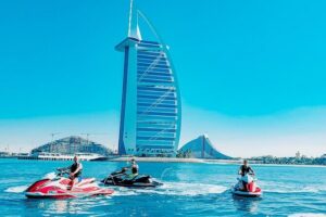 Exclusive 1HR Jet Ski Tour- Burj al Arab & Atlantis - The ride plan: photo stops around Palm Jumeirah, marina skyline, and sea-only sights