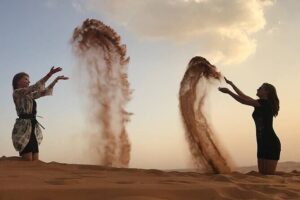 Private Evening Red Sand Desert Safari with BBQ Dinner - Private 4x4 Pickup and the Drive Out of Dubai (and Sharjah)