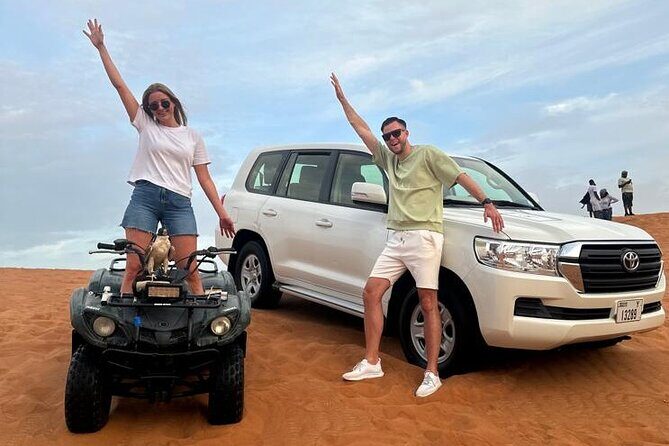 Sunset Desert Safari Quad bike Camel ride Sand Board & BBQ Dinner - Value check: is $70 worth it for this much activity?